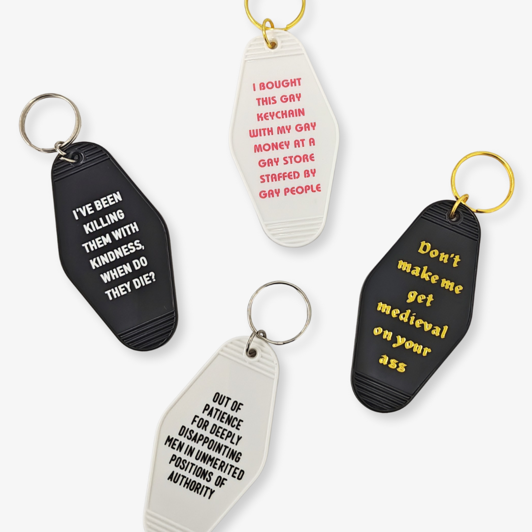 Sassy Motel Keychain Mystery Pack (One Random Saying)