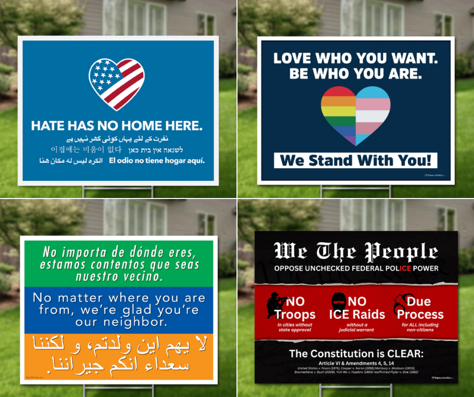 Signs of Justice Yard Signs