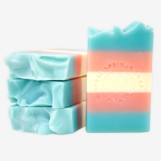 Trans Pride Frosted Lavender & Sage Handcrafted Soap