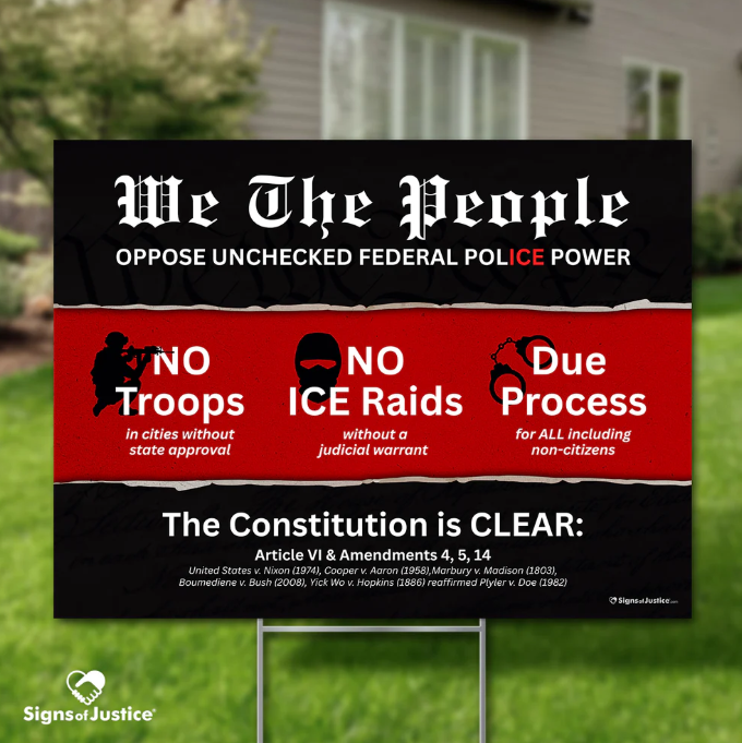 Signs of Justice Yard Signs